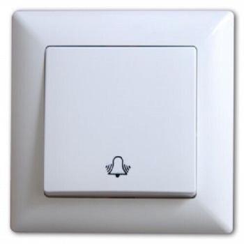 Visage Klingeltaster Taster-Klingel Unterputz Weiß Rahmen Einsatz